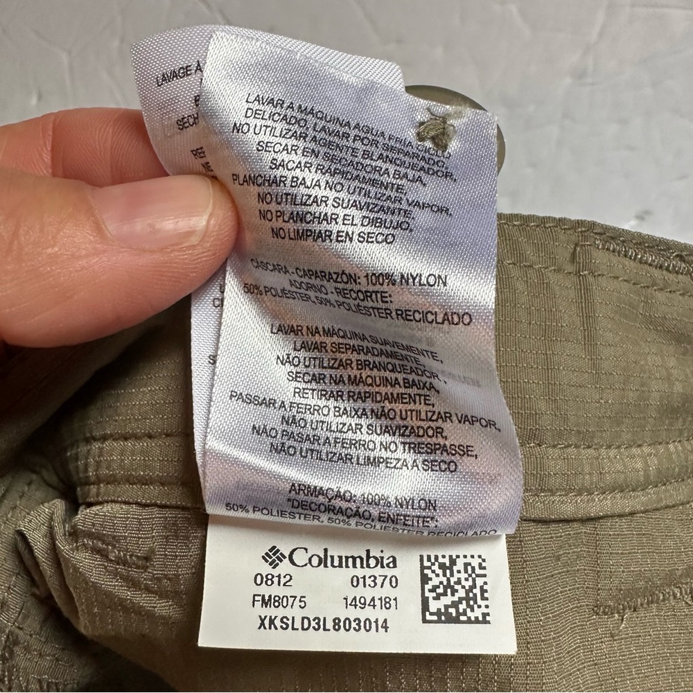 Columbia Men’s Olive Performance Fishing Gear Zip Convertible Pants- Size Large - Picture 9 of 14
